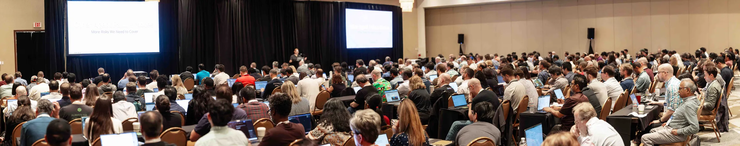 Panorama of the full room at All Things AI 2026